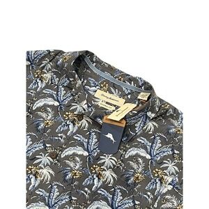 Men's NWT Tommy Bahama Silk Button Up Shirt Short Sleeve AOP XL